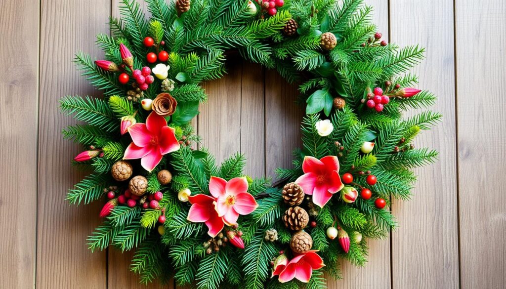 DIY evergreen wreaths